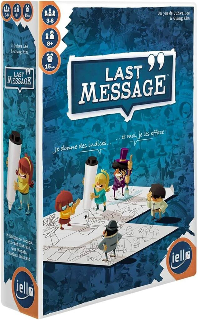 Découvrez Last Message, le jeu d'enquête où votre sens de l'observation sera nécessaire pour ce jeu de société en famille.
