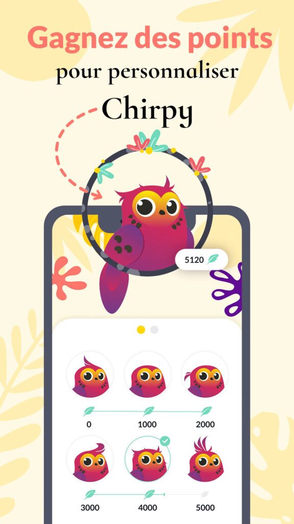 Personnalisez votre mascotte Chirpy avec LovBirdz le nouveau jeu pour couple