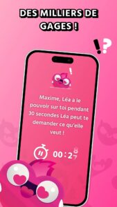 application action ou vérité avec des milliers de gages disponibles